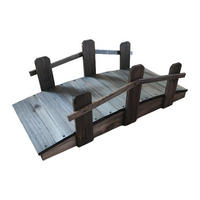 GARTENBRÜCKE - Braun, Holz (70/32/25cm) - Relaxdays