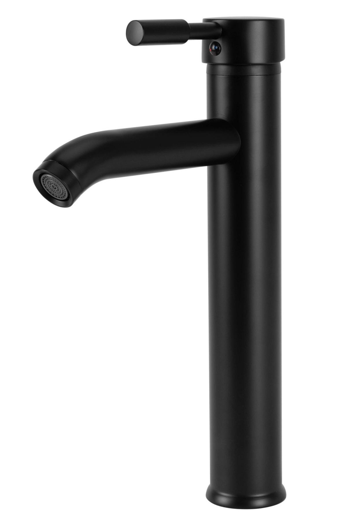 WASCHBECKENARMATUR Rea Graf Black High - Schwarz, Metall (5/30.5/11.5cm) - REA