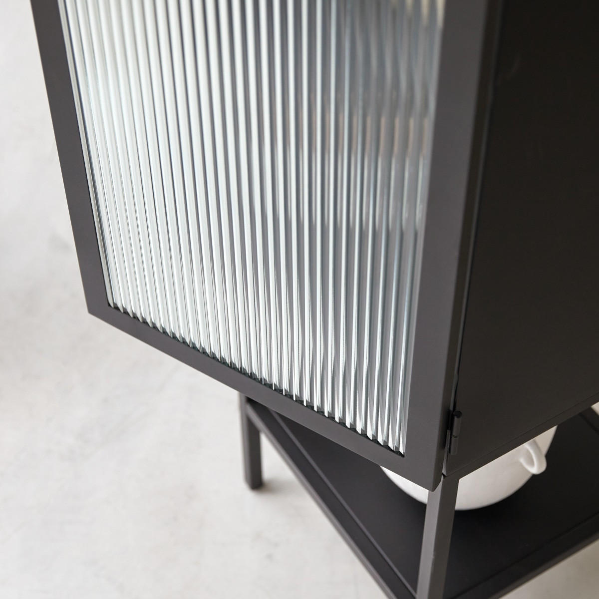 HOCHSCHRANK Antonin Schwarz aus Metall - Schwarz, Metall (41/170/37cm) - Tikamoon