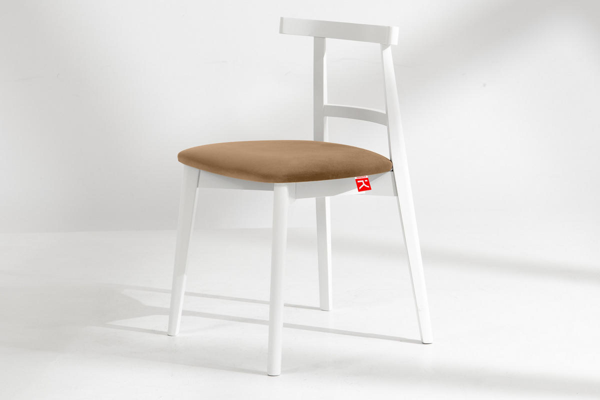 ESSTISCHSTÜHLE LILIO 2 St Vintage, Beige / weiß - Beige/Weiß, Holz/Textil (47/76/45cm) - KONSIMO®
