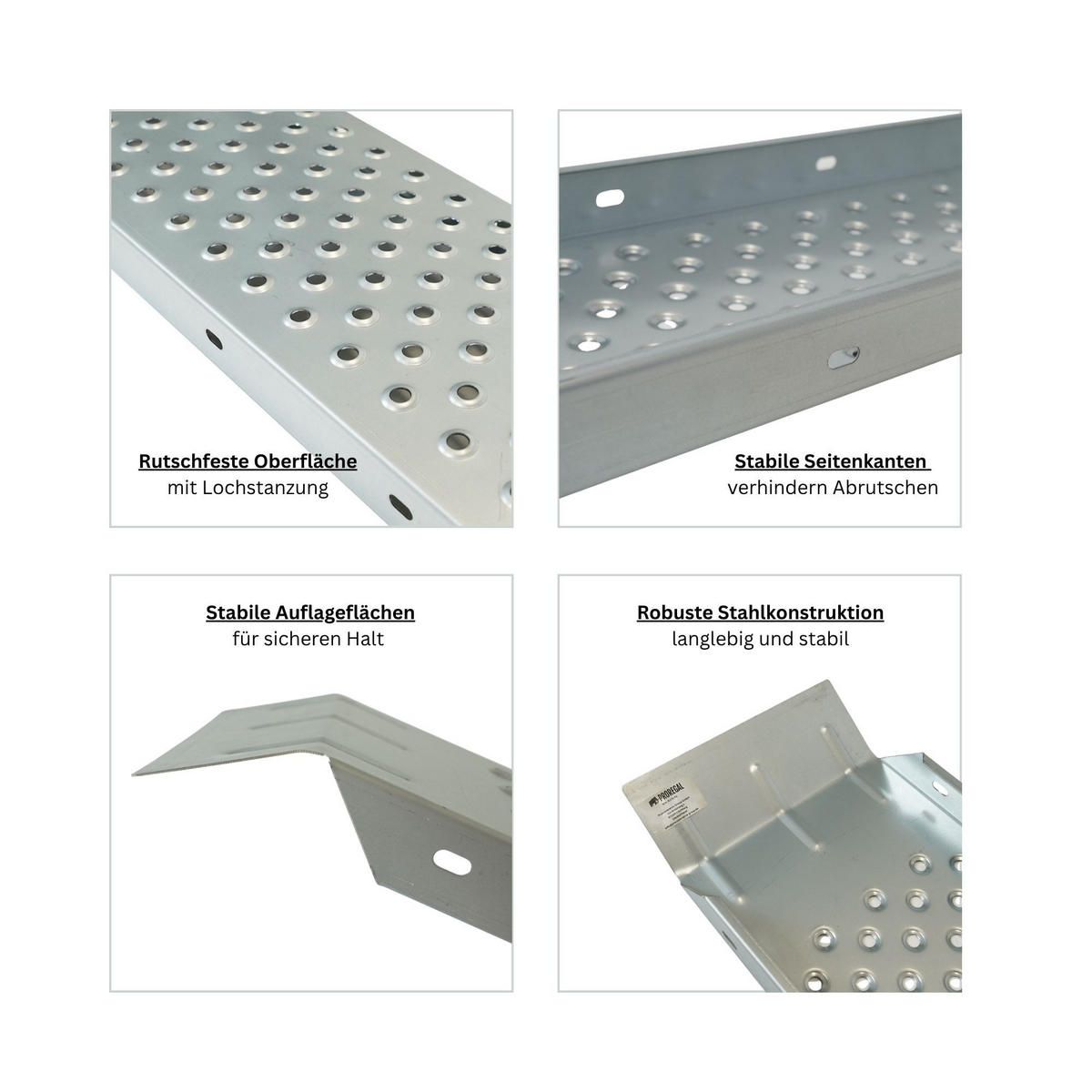AUFFAHRRAMPE 2er Set Titan 160cm - Silberfarben, Metall (22.5/160/4.5cm) - PROREGAL