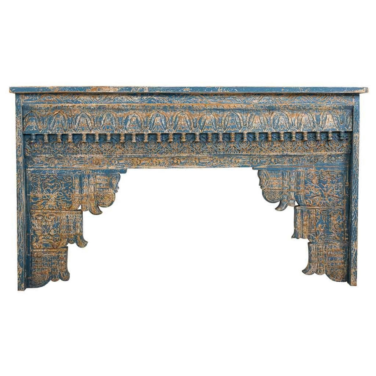 KONSOLENTISCH aus Holz, 160x40x90cm - Blau, Holz (40/160/90cm) - Wanderlust