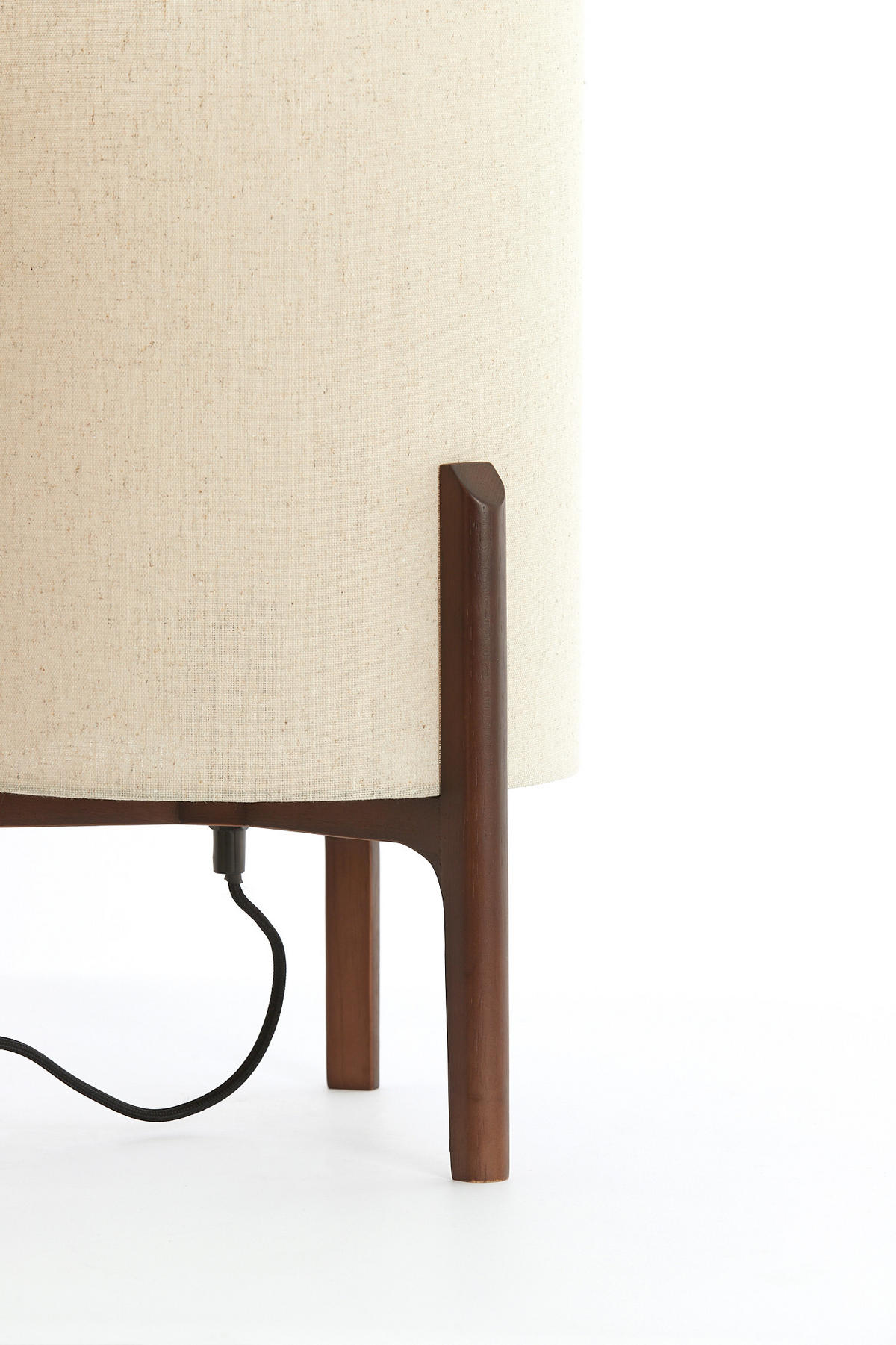 TISCHLAMPE Litto Braun Ø28/44 cm - Dunkelbraun, Holz (28/28/44cm) - Light & Living
