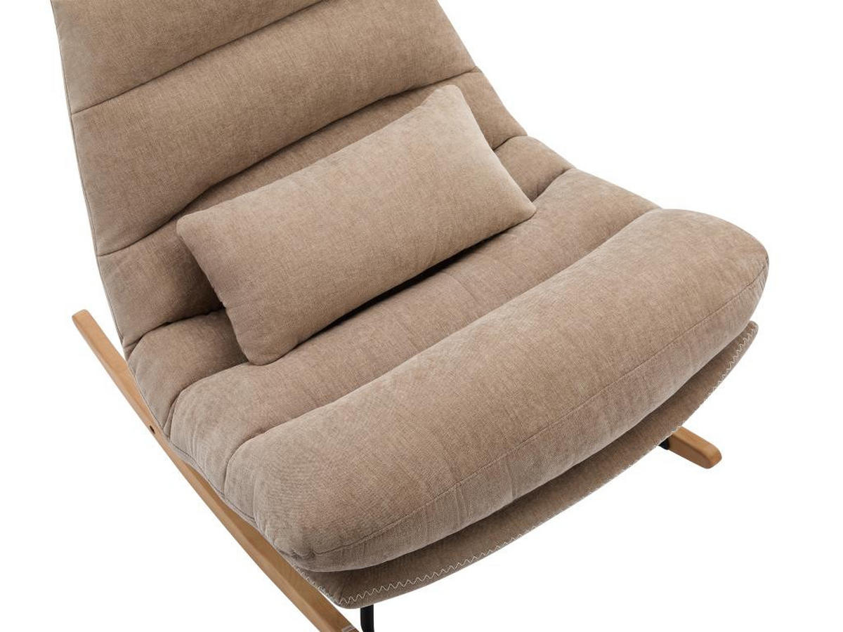 SCHAUKELSESSEL - Stoff - Taupe - RELIACO - Braun, Textil (93/80/82cm) - Vente-Unique