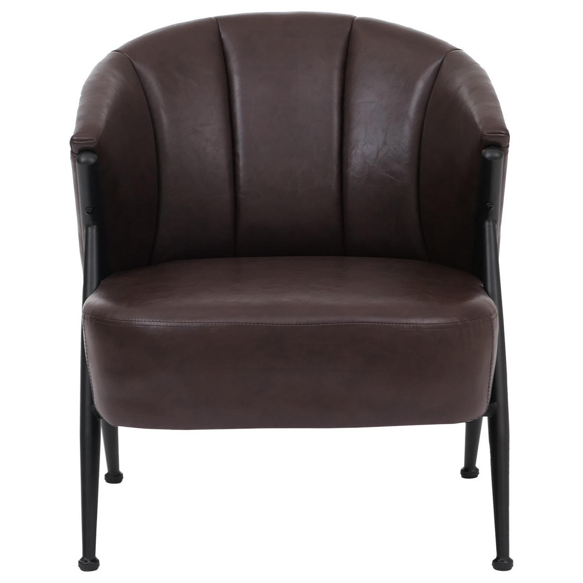 SESSEL Dunkelbraun - Dunkelbraun, Kunststoff (65/74/72cm) - MCW