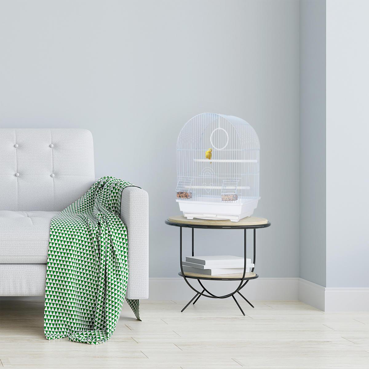 VOGELKÄFIG - Multicolor, Kunststoff/Metall (34.5/49.5/31cm) - Relaxdays