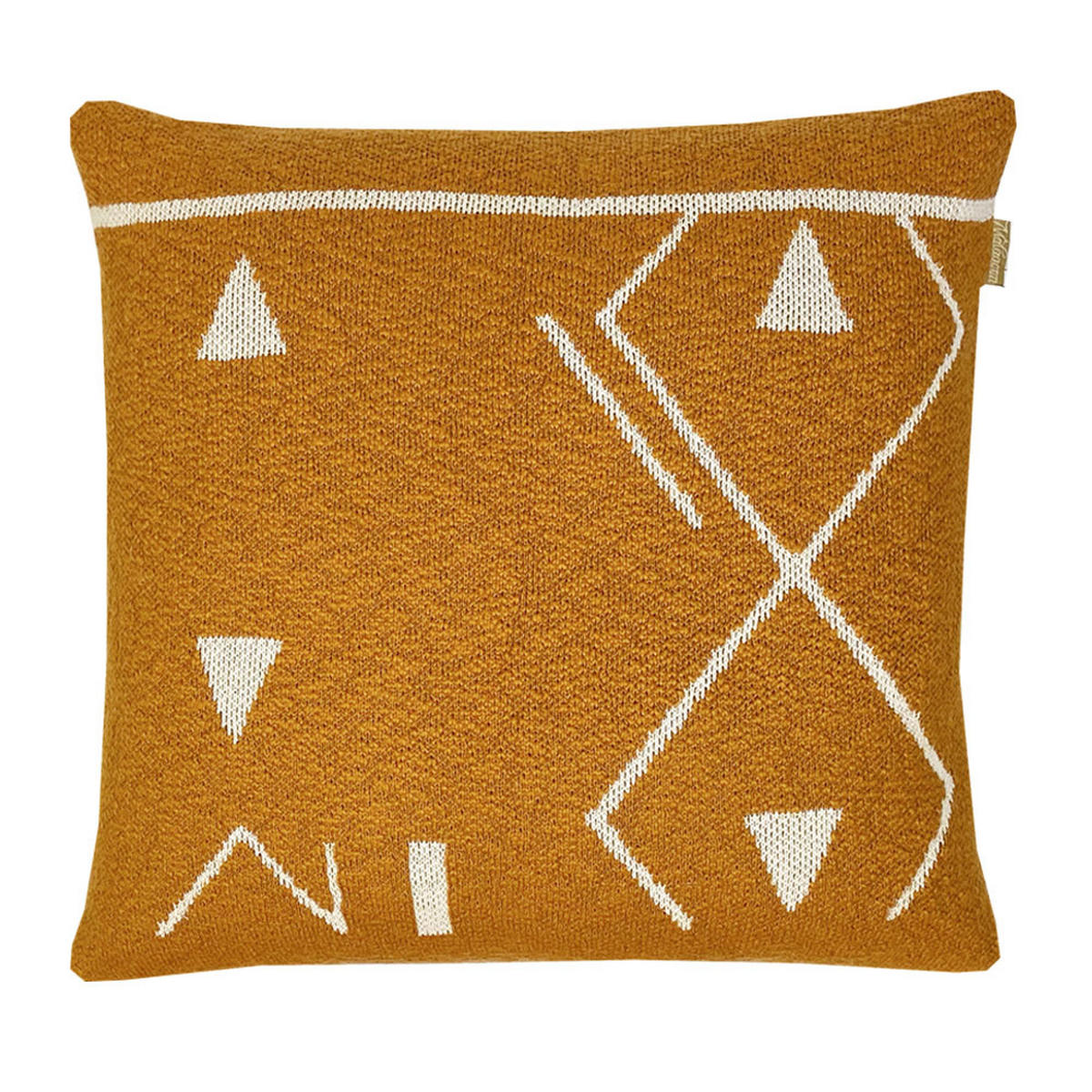 DEKOKISSEN Fantasie gestrickt Gelb 50x50 - Gelb, Textil (50/50/12cm) - Malagoon