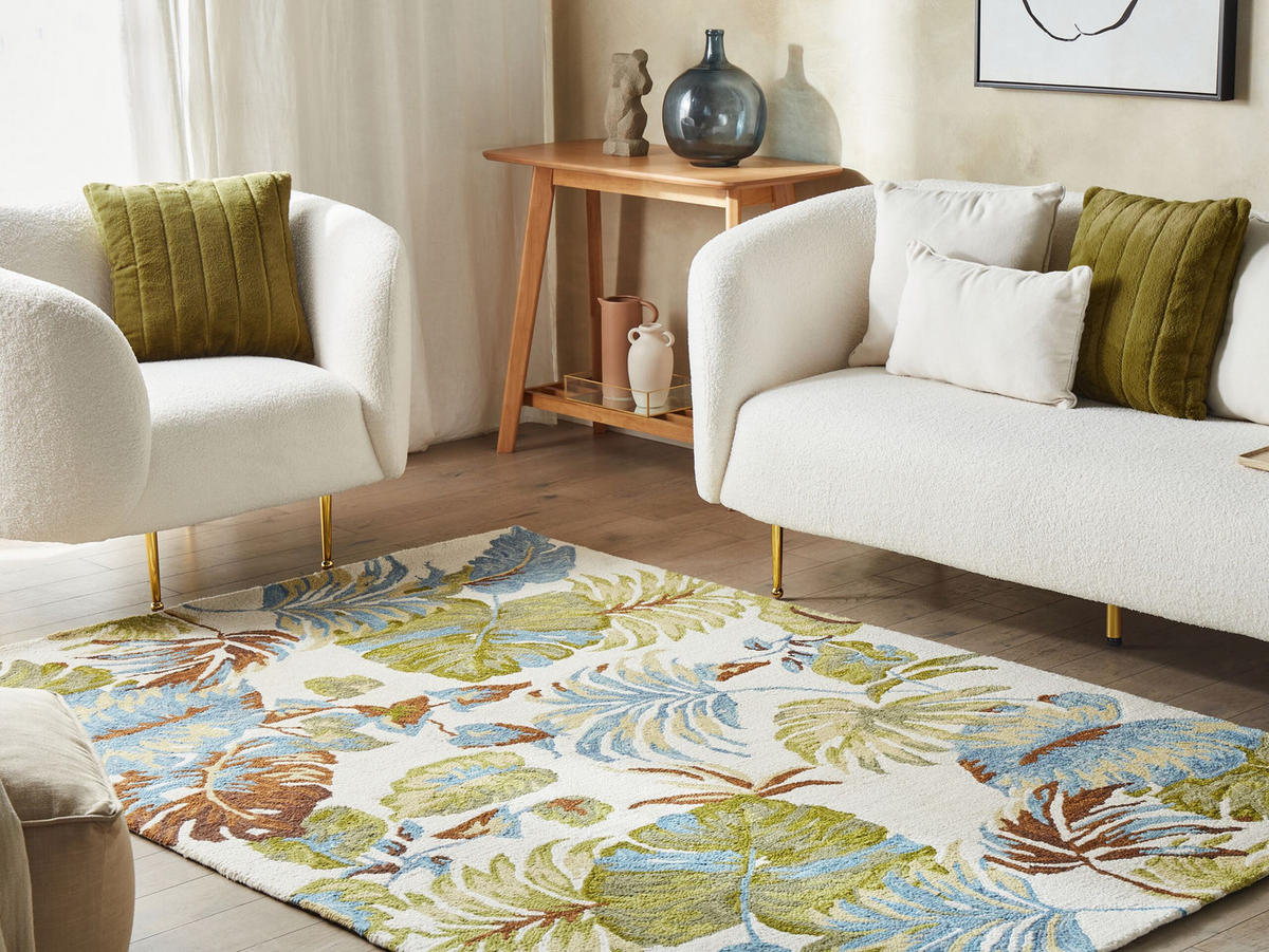 VINTAGE-TEPPICH Kinik 200/200 cm - Multicolor, Textil (200/200cm) - Beliani