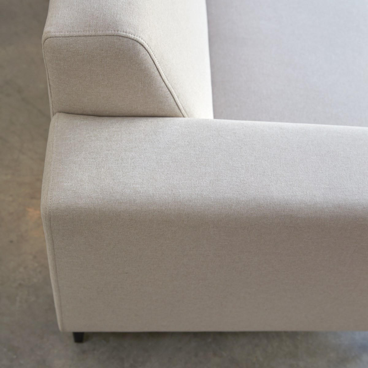 SOFA Lars Beige aus Stoff - Beige, Textil (294/185cm) - Tikamoon