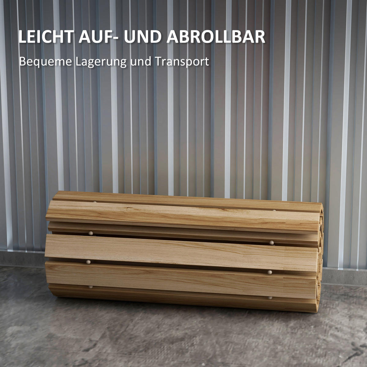 GARTENWEG, Tannenholz, Naturholz - Naturfarben, Holz (47/1/120cm) - Outsunny