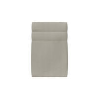 KOPFTEIL Modell Linien – Taupe Samtstoff 90 cm - Taupe/Beige, Holz (90/120/10cm) - Sommeil de Plomb