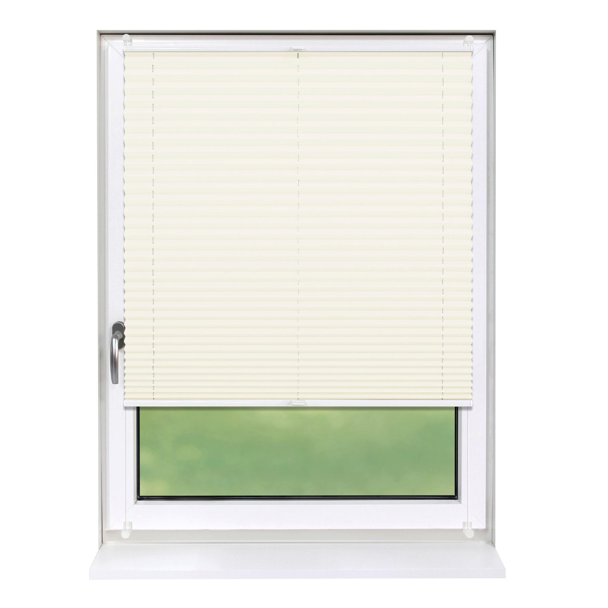 PLISSEE Basic ohne Bohren - Champagner, Textil (70/210cm) - Deco-Raum