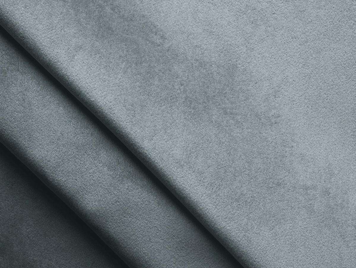 3-SITZER SOFA Samt Stoff Blau - Blau/Schwarz, Kunststoff/Textil (212/81/98cm) - Makamii
