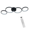 LED-DECKENLEUCHTE Luftblase 88/31/5.7 cm - Schwarz, Metall (88/31/5.7cm) - Nettlife