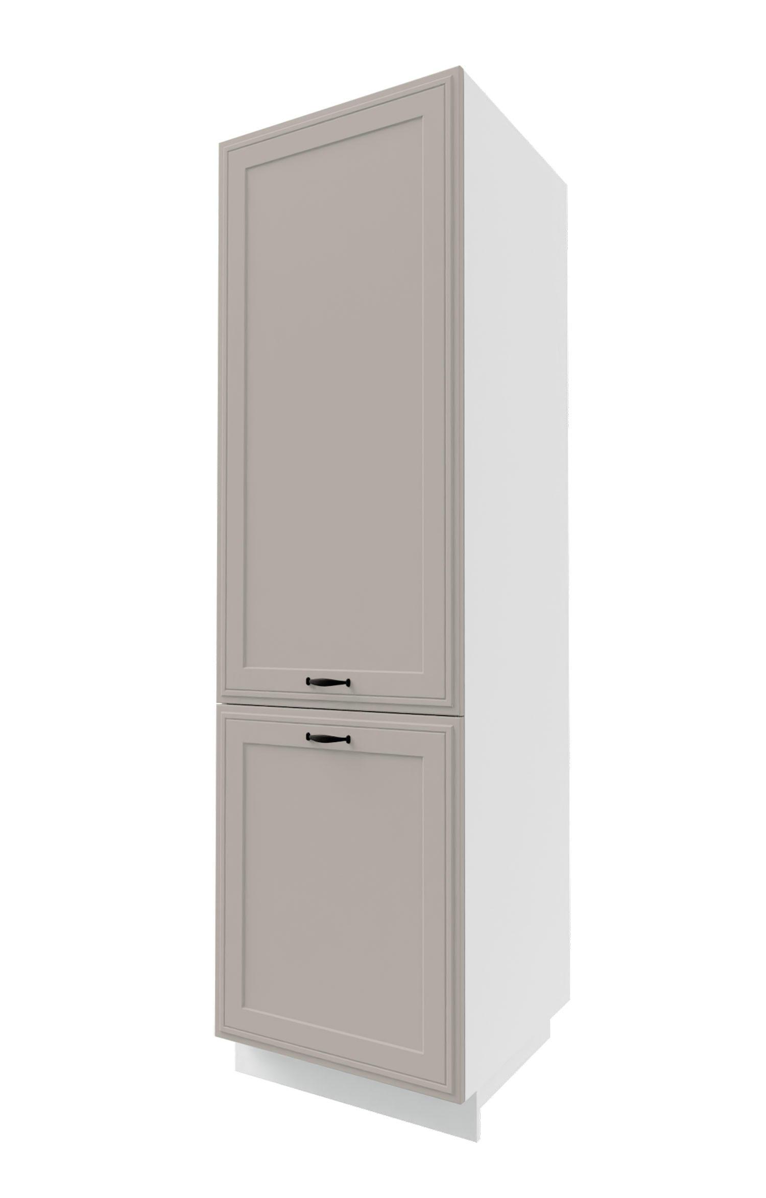 Feldmann-Wohnen Küchenhochschrank Kaschmir, Weiß 60x207x59 cm