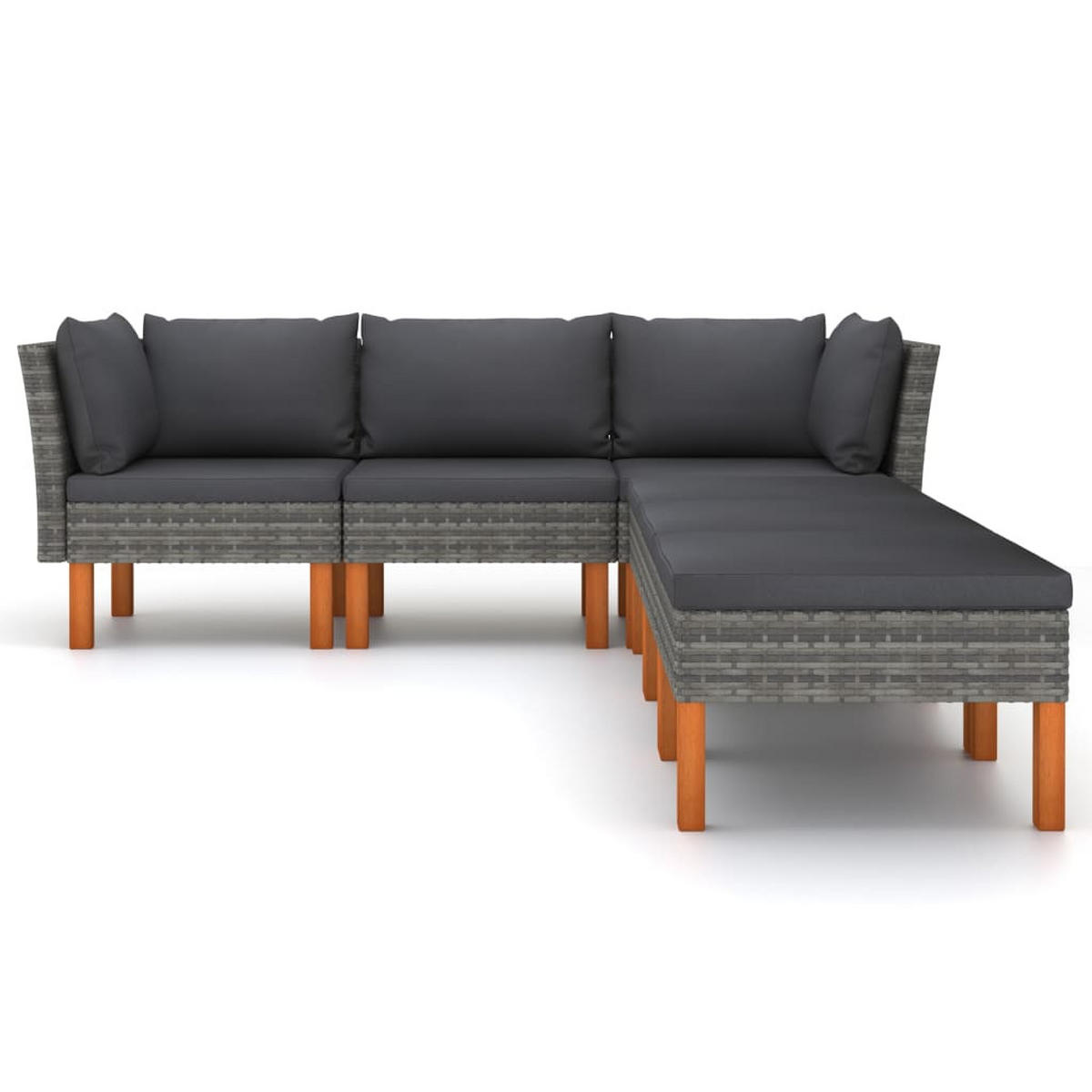 GARTENSET Yeakley 6-teilig - Grau, Metall - Nettlife
