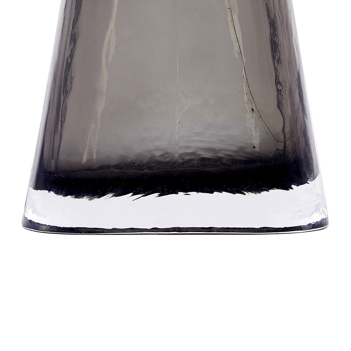 BLUMENVASE Glas grau Mitata - Grau, Glas (20cm) - Beliani