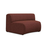 SOFAELEMENT Strukturstoff Stoff Rot - Bordeaux/Rot, Kunststoff/Textil (147/70/89cm) - Makamii