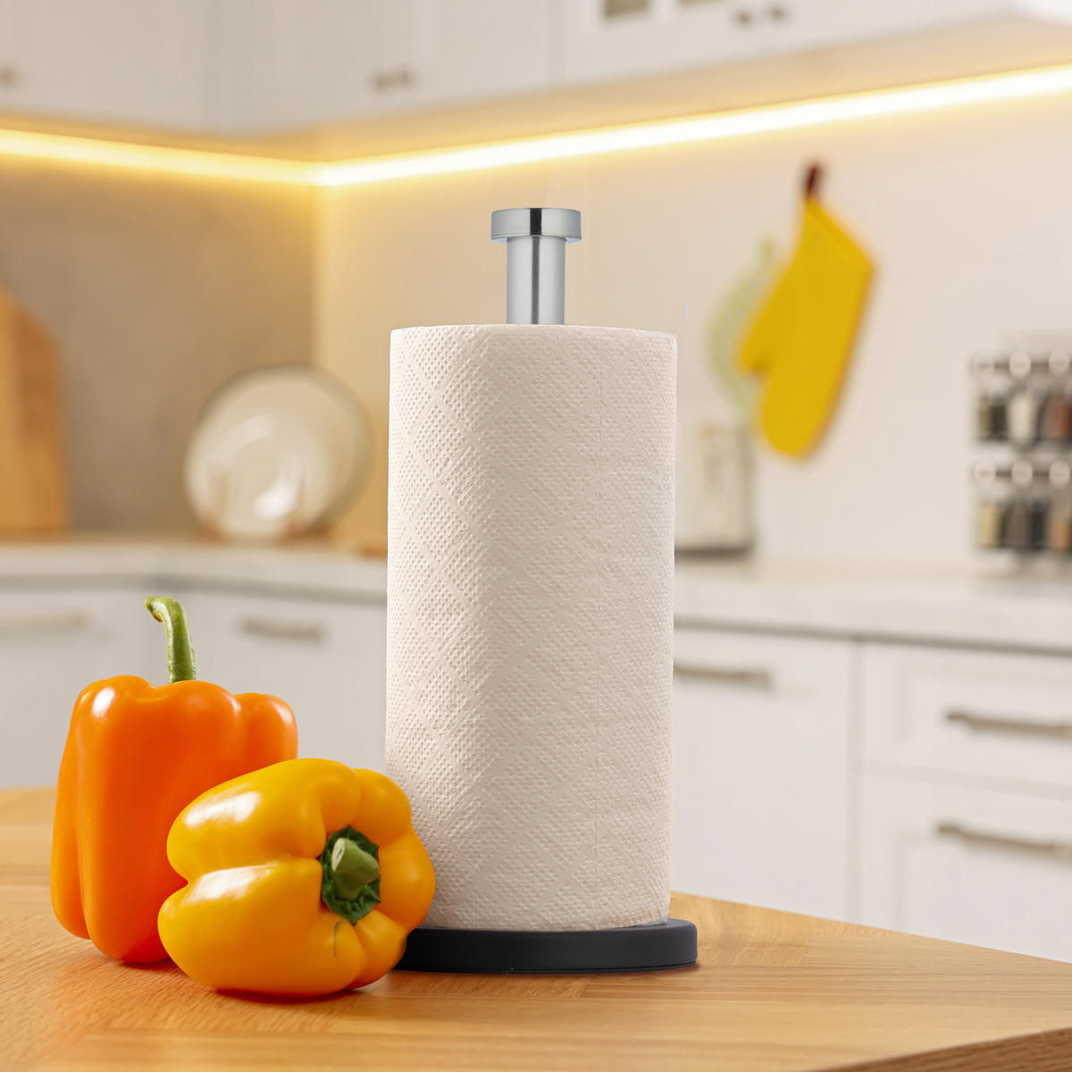 KÜCHENROLLENHALTER - Multicolor, Metall (15/33/15cm) - Relaxdays