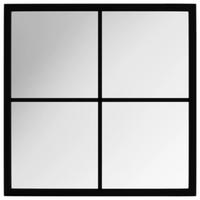 WANDSPIEGEL Schwarz 40x40 cm Metall - Schwarz, Metall (40/40/40cm) - furnicato