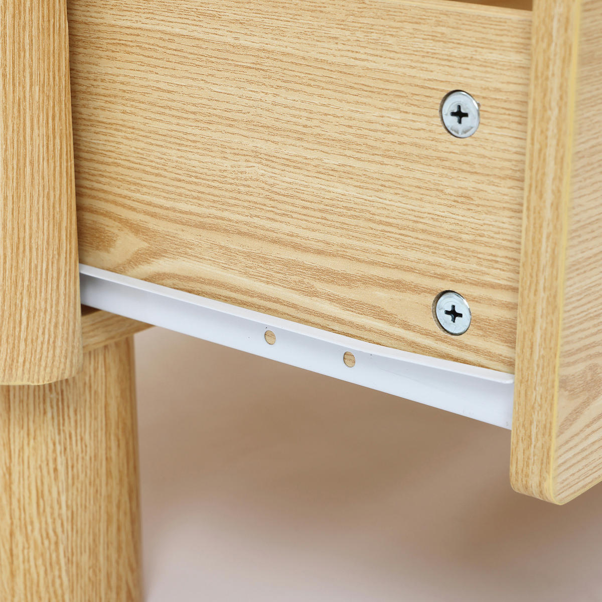 NACHTTISCH Modern mit 2 Schubladen, Holzoptik | B59 x T39 x H55 cm - Braun, Holzwerkstoff (59/55/39cm) - Hometopia