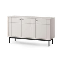 KOMMODE Sabi Kaschmir - Hellgrau, Holzwerkstoff (153.5/83.5/39cm) - Pillovely