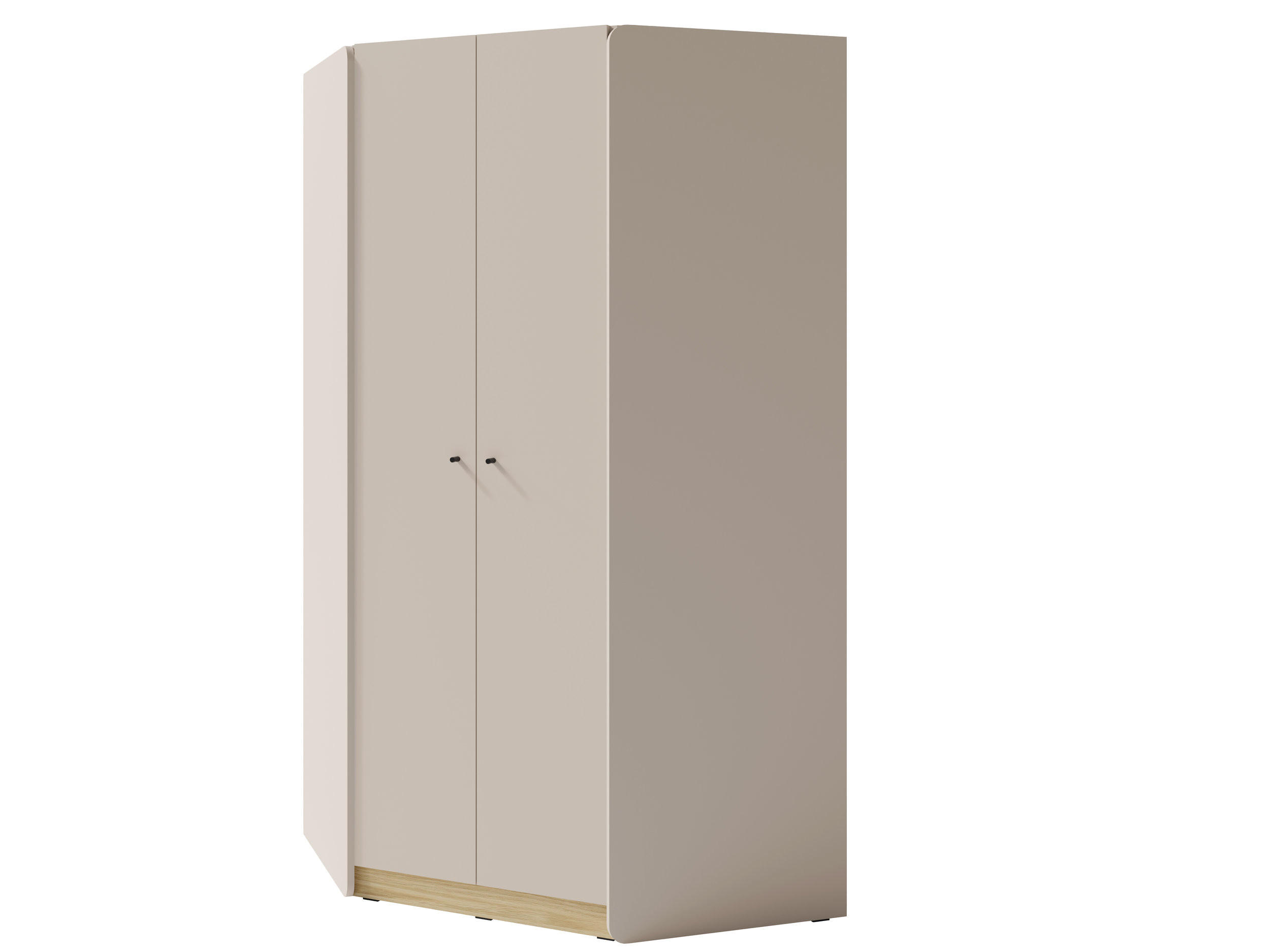 Masseno Drehtürenschrank Beige 95x195x95 cm