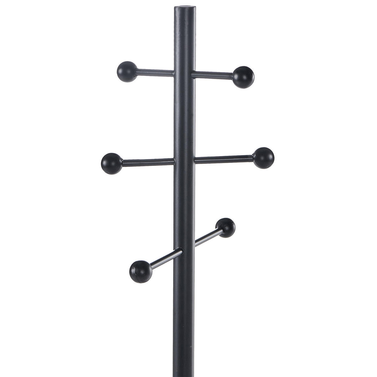 VĚŠÁK NA OBLEČENÍ Černý Gillam - černá, kov (30/180/30cm) - Beliani
