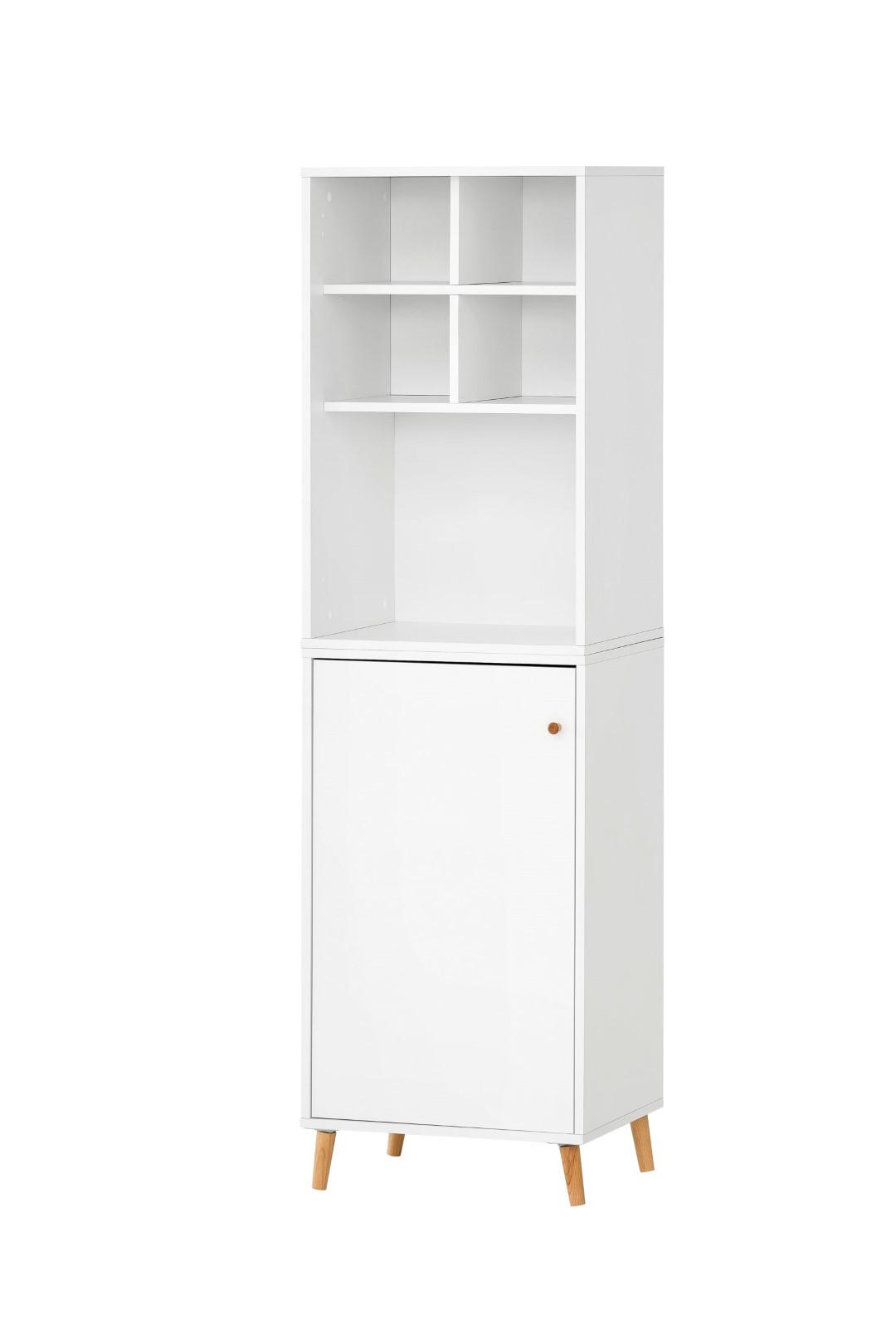 AKTENREGAL Jaguar Set AKTENSCHRANK & REGALKREUZ Breite 51 cm Weiß - Weiß, Holz (51/168.7/41cm) - PROREGAL