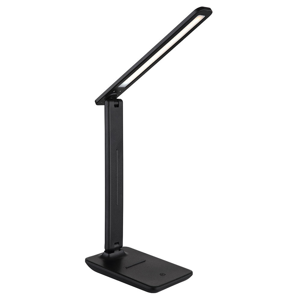 LED TISCHLEUCHTE CCT USB Akku - Schwarz, Kunststoff (28/11.5/50cm) - Globo Lighting