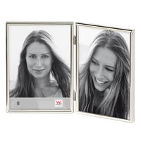 BILDERRAHMEN Chloe 2x9x13 cm, silber, vertikal - Silberfarben, Metall (9.9/13.7/1cm) - EMIX24