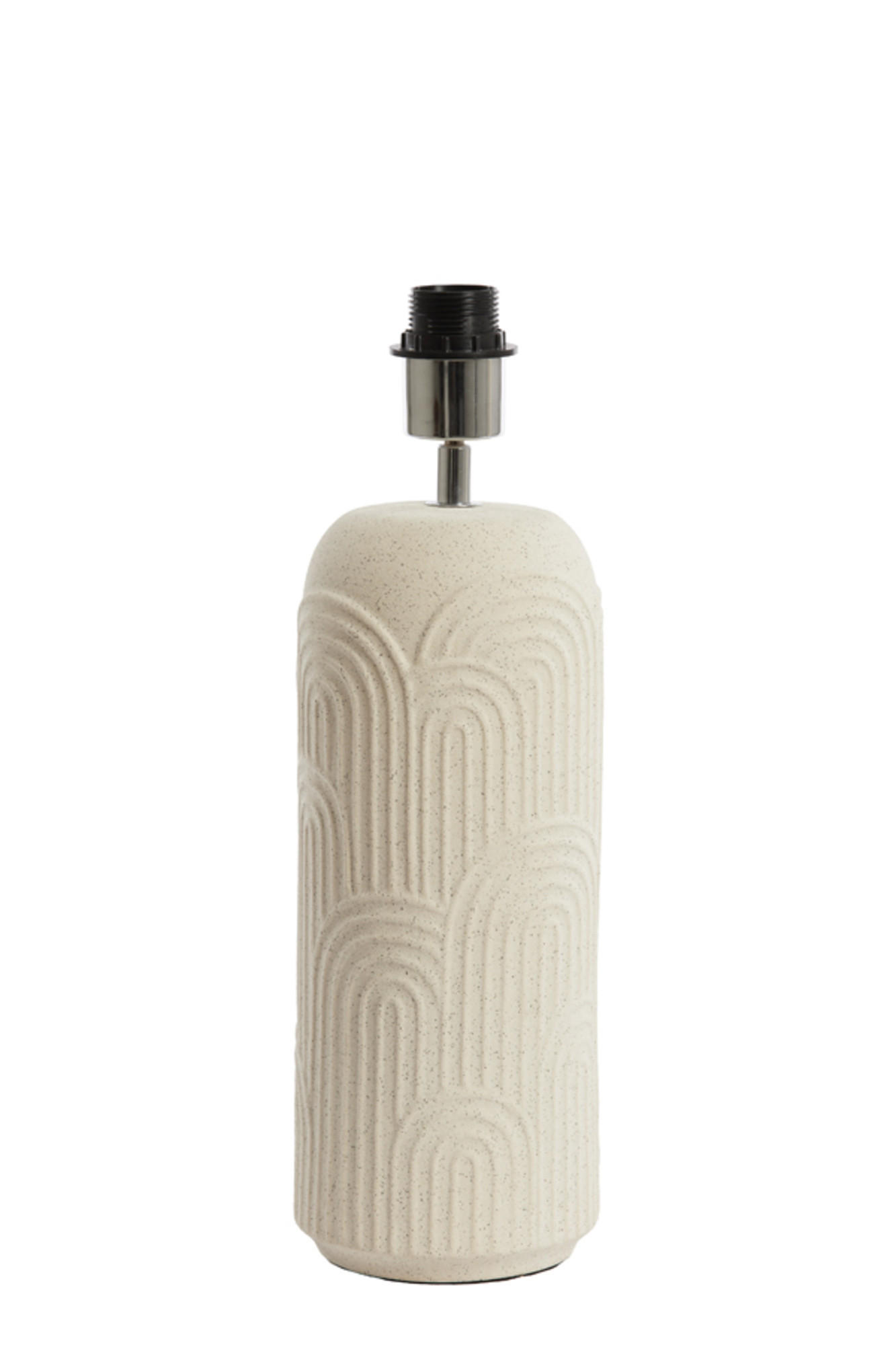 LAMPENFUSS Diego Weiß Ø14/43,5 cm - Weiß, Keramik (14/14/43.5cm) - Light & Living