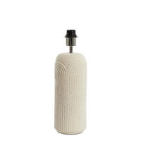 LAMPENFUSS Diego Weiß Ø14/43,5 cm - Weiß, Keramik (14/14/43.5cm) - Light & Living