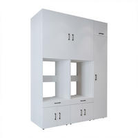 WASCHMASCHINENSCHRANK Serie 3 179cm Breit, 240cm Hoch - Weiß, Holzwerkstoff (179/240/67cm)