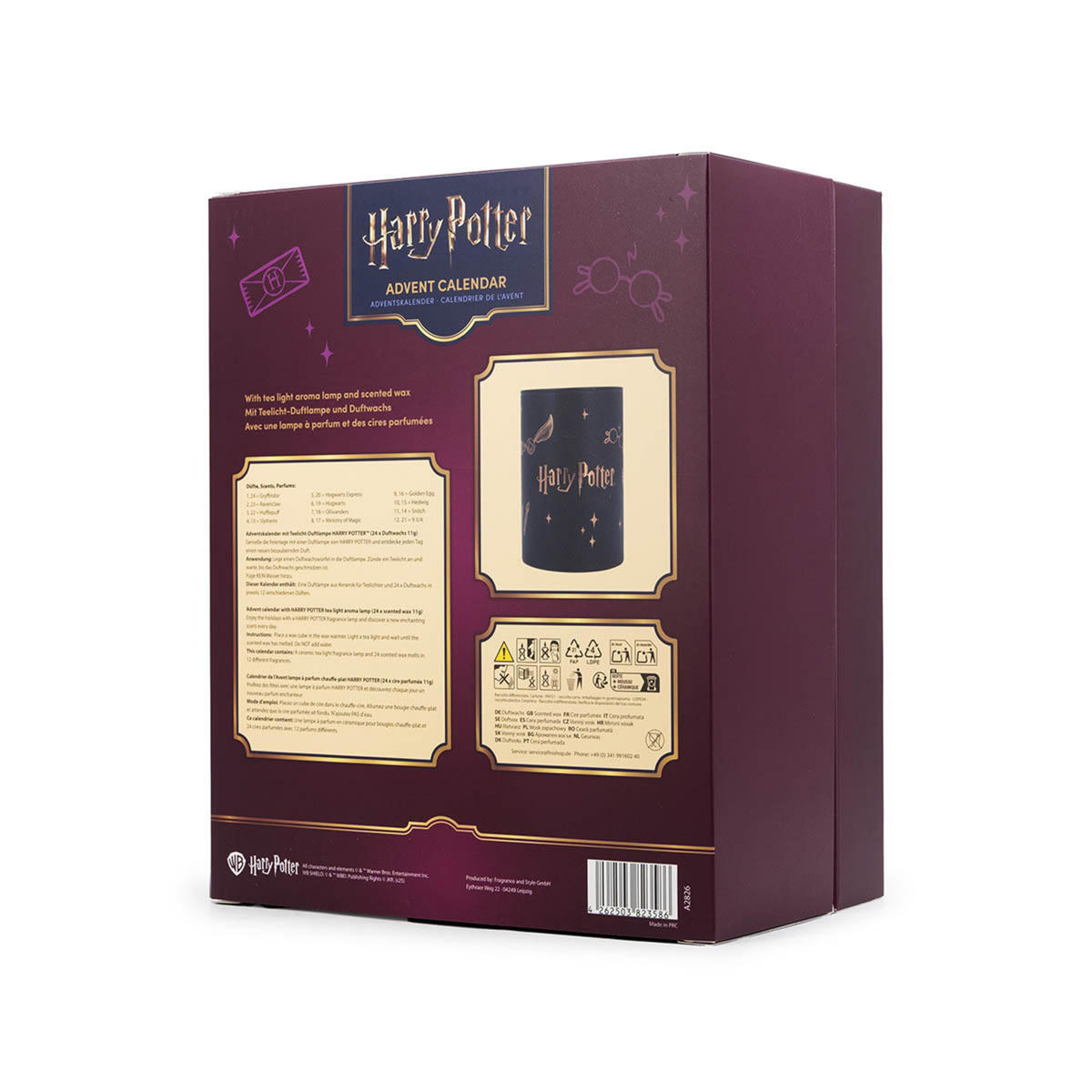 ADVENTSKALENDER Harry Potter™ - Schwarz, Naturmaterialien/Keramik (22/27/14cm)