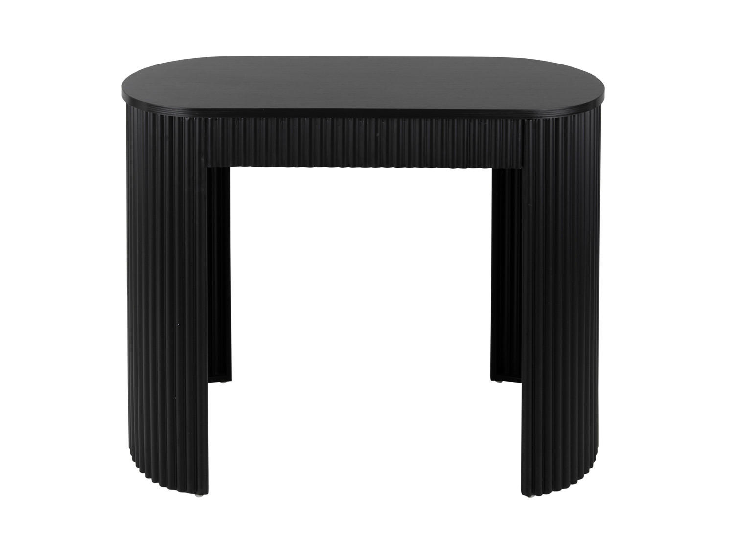 BEISTELLTISCH Estriado Schwarz 100/40/76.5 cm - Schwarz, Metall (100/40/76.5cm) - Leitmotiv