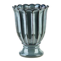 VASE Evam Blau 23/23/32 cm Keramik - Blau, Keramik (32cm) - Mondex