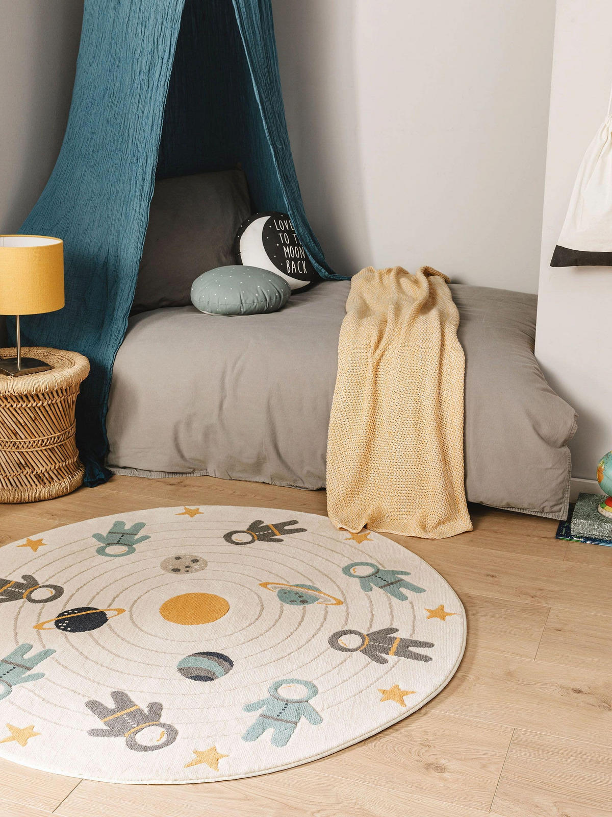 KINDERTEPPICH Apollo Cream ø 120 cm rund - Creme, Textil (120/120cm) - Lytte