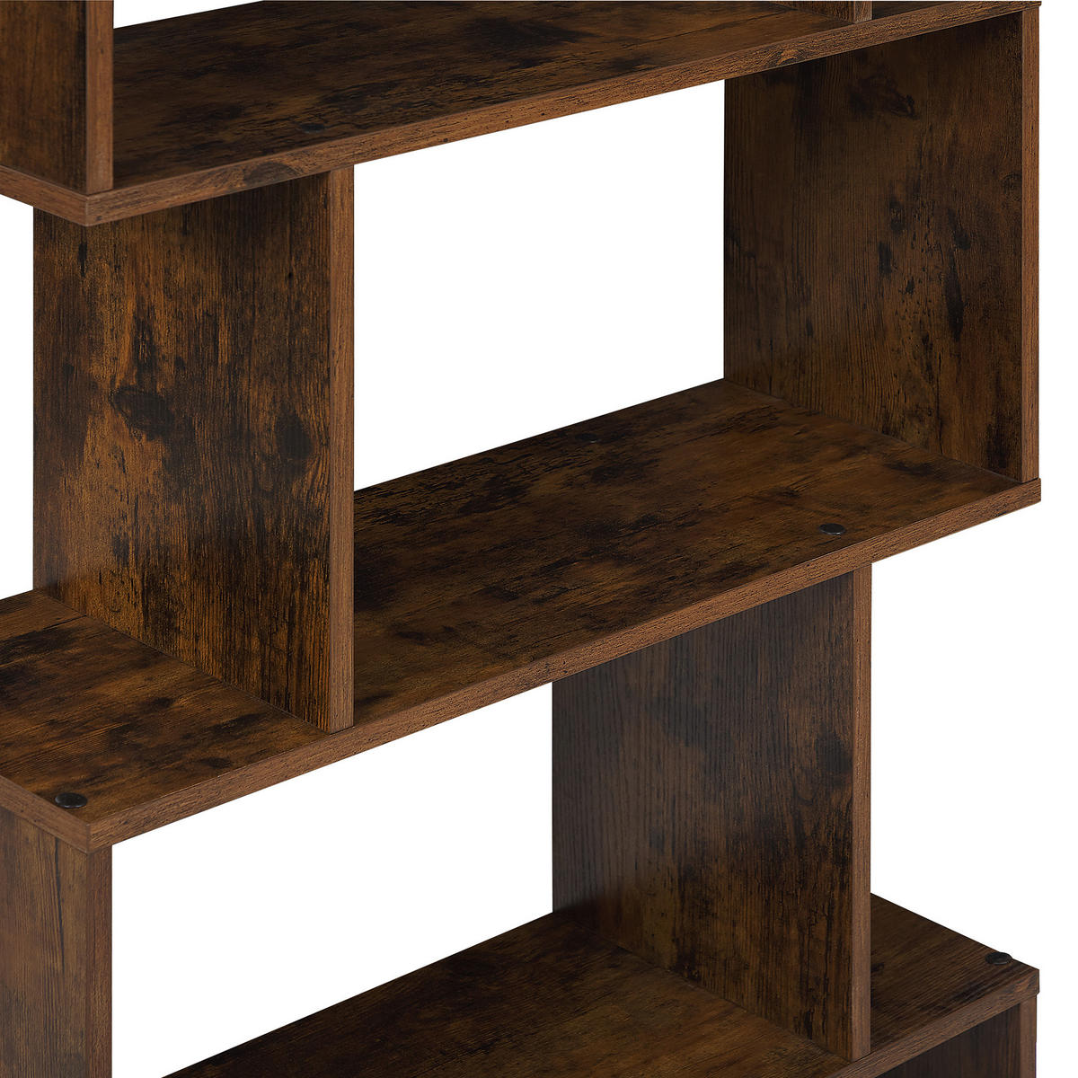 REGAL 6 Fächer Valdosa - Dunkelbraun, Holzwerkstoff (70/191/24cm) - Beliani