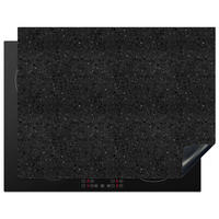 HERDABDECKPLATTE Granit - Schwarz - Grau Induktionsmatte 77x59 cm - Anthrazit, Kunststoff (77/59/0.2cm) - MuchoWow
