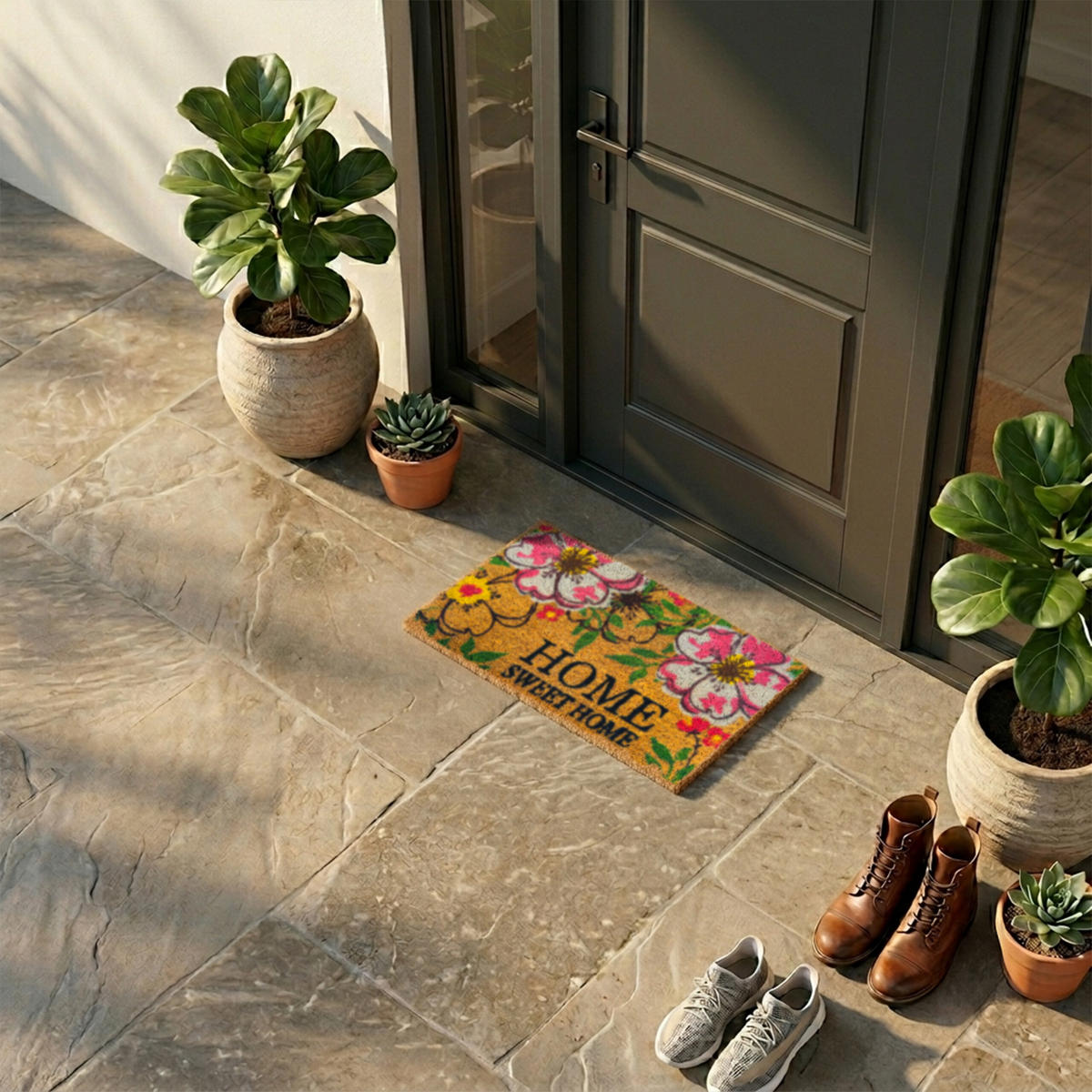 ROHOŽ - viacfarebná, textil/plast (60/40cm) - Relaxdays