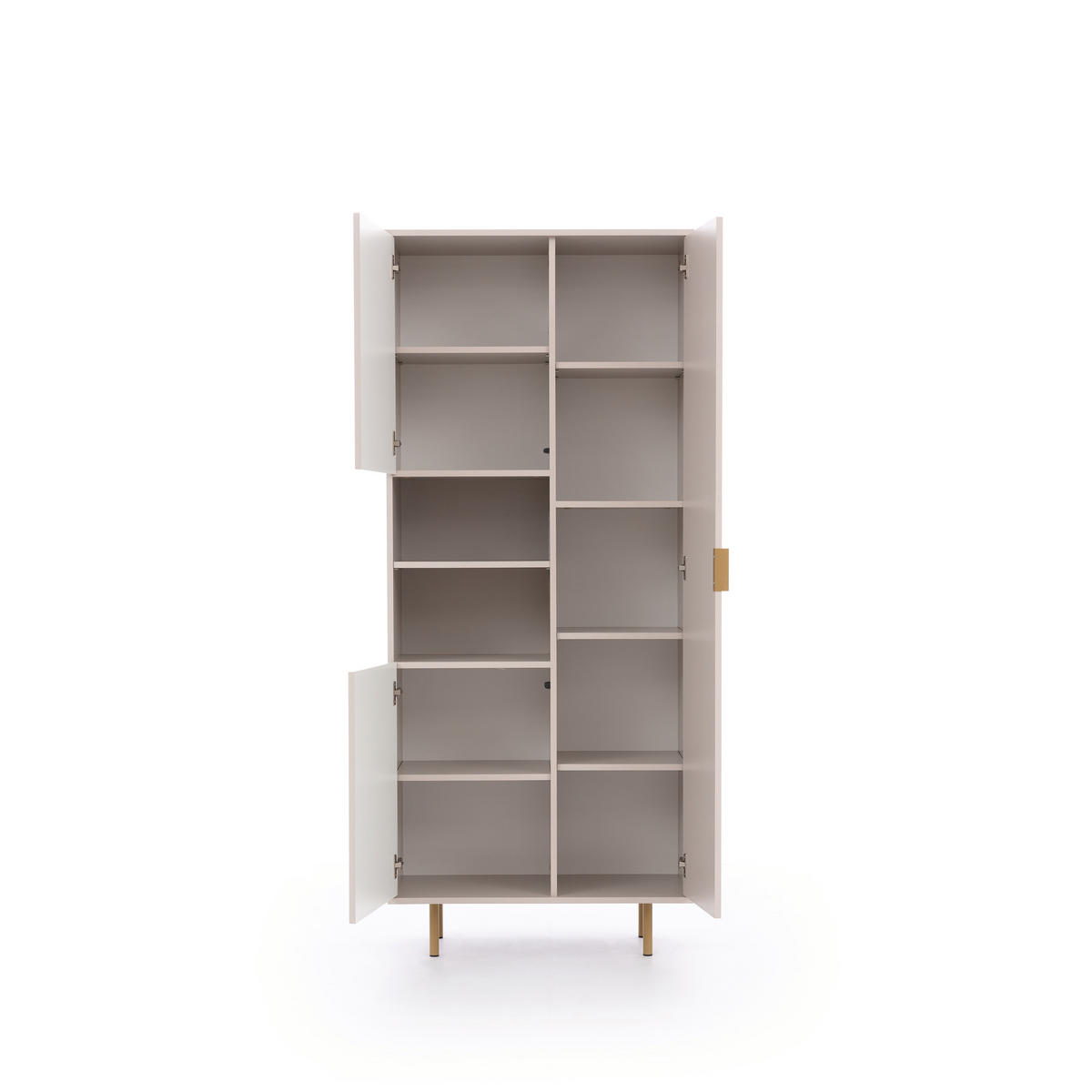 BÜCHEREGAL Bianco Kaschmir - Kaschmir, Holzwerkstoff (80/190/41cm) - Bettso