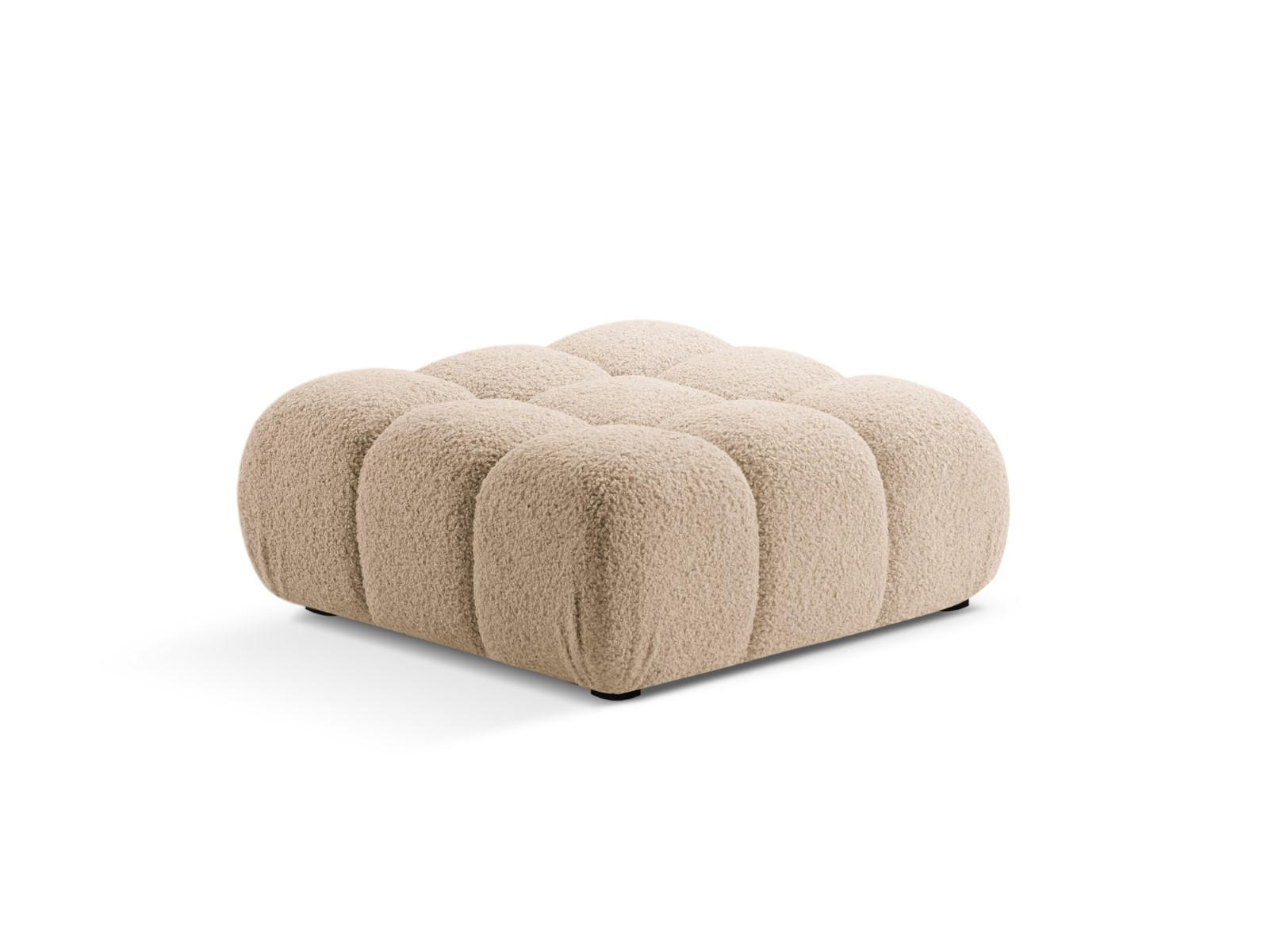 POUF Bellis aus Boucle sandfarben - Sandfarben, Textil (94/43/94cm) - Micadoni