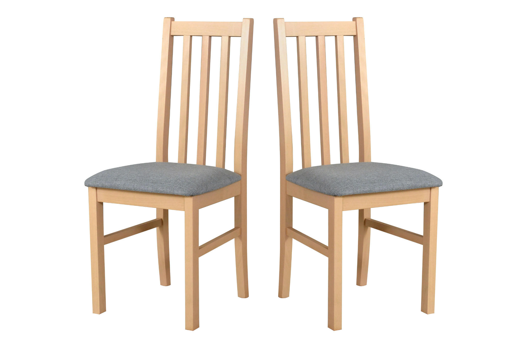STUHL 2er Set BOS 10, sonoma - Fango/Sonoma Eiche, Holz (43/94/40cm) - Leaf Design