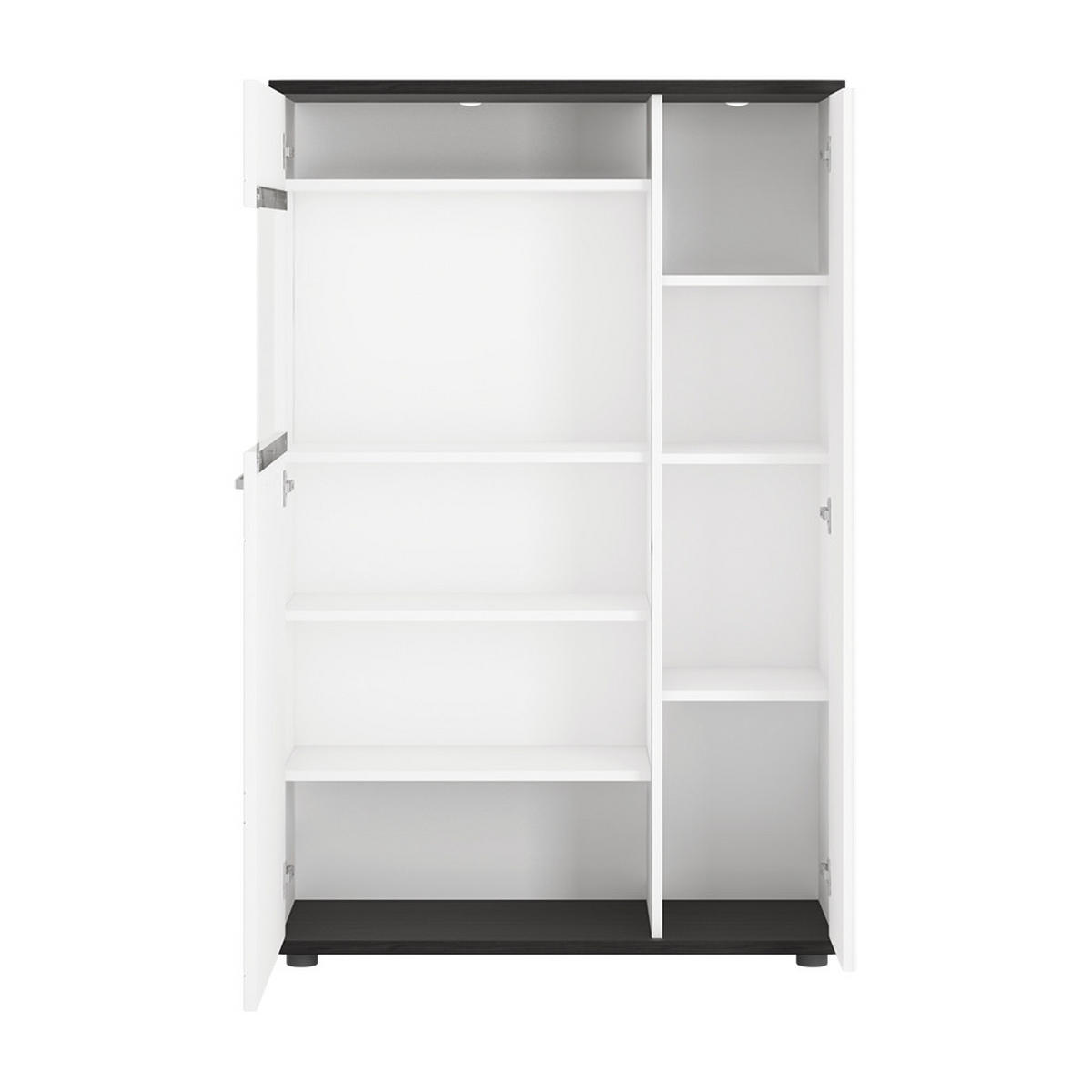 WOHNZIMMER-SET 6-TLG. Visalia-129 - Weiß, Holzwerkstoff (751/200/64cm) - Lomado