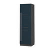 SKŘÍŇKA NA VESTAVĚNOU TROUBU Fame-Line Tmavě modrá s vysokým leskem 60 cm - antracitová/tmavě modrá, kompozitní dřevo (60/206.8/58cm) - Vicco
