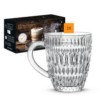 KAFFEEBECHER Ethno Barista transparent 392 ml 2er Set - Transparent, Glas (0.392L) - Nachtmann
