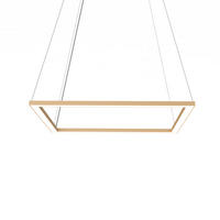 LED-HÄNGELEUCHTE - Goldfarben, Metall (60/60/100cm) - Lumicom
