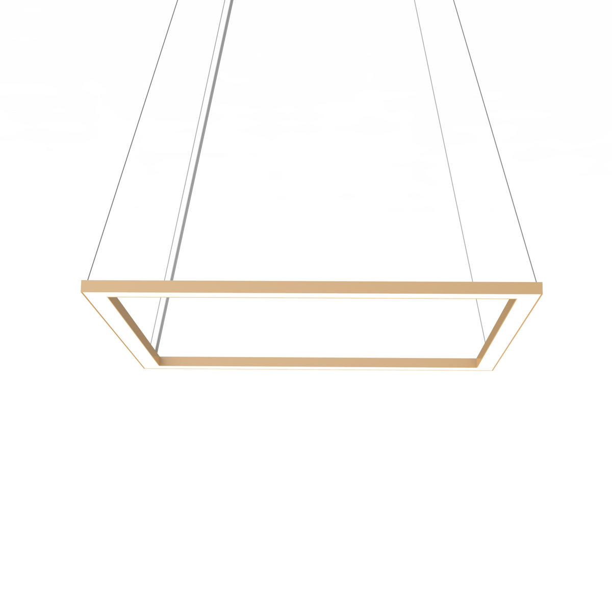 LED-HÄNGELEUCHTE - Goldfarben, Metall (60/60/100cm) - Lumicom