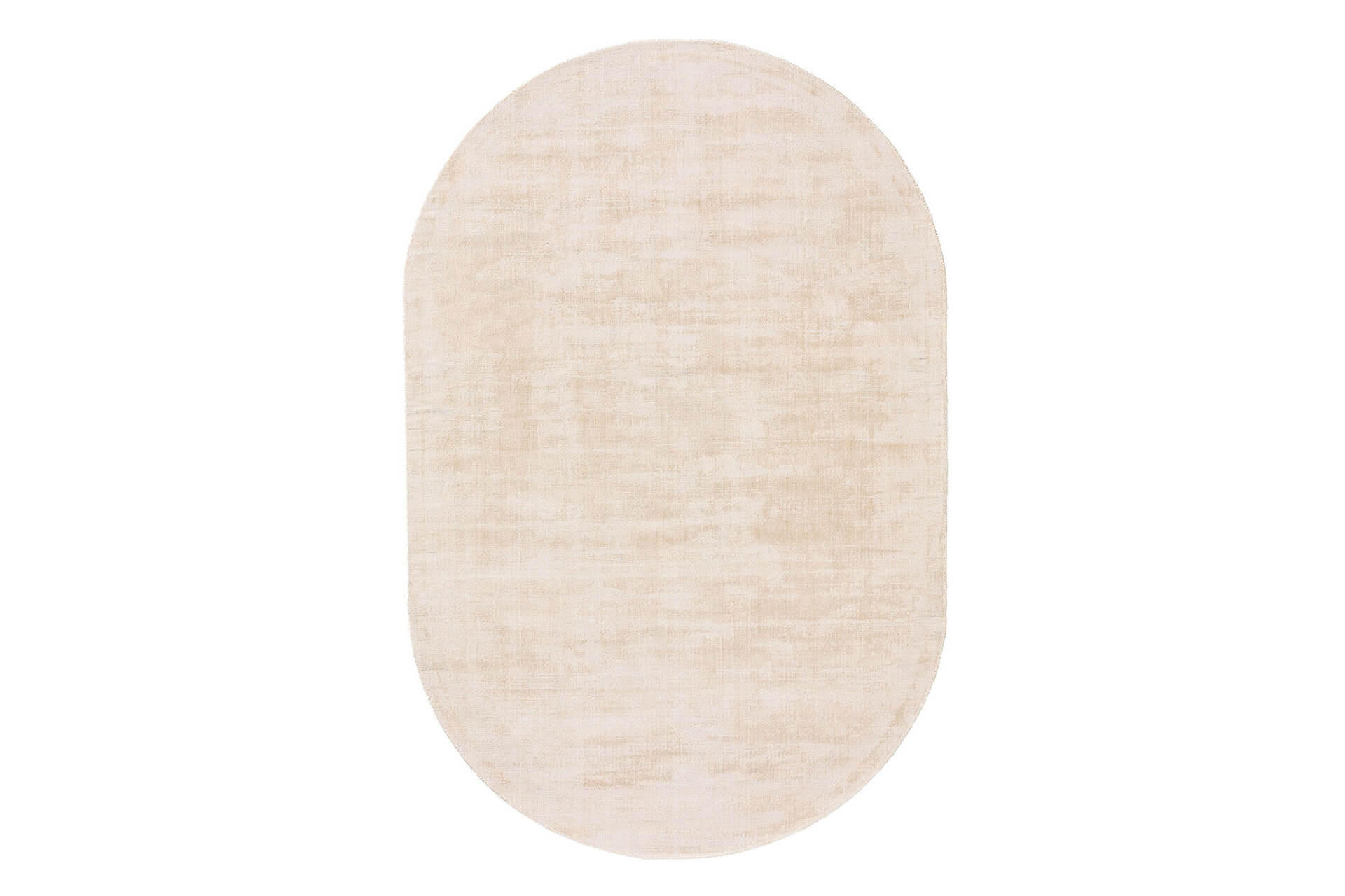 VISKOSETEPPICH OVAL Nova Cream 150x230 cm - Beige, Textil (150/1cm) - KUNSTLOFT